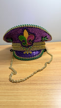Load image into Gallery viewer, Mardi Gras Captain Hat