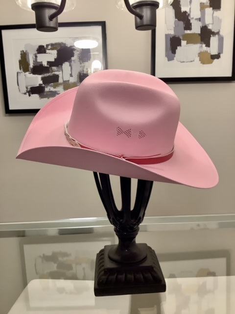 Western Straw hat Pink