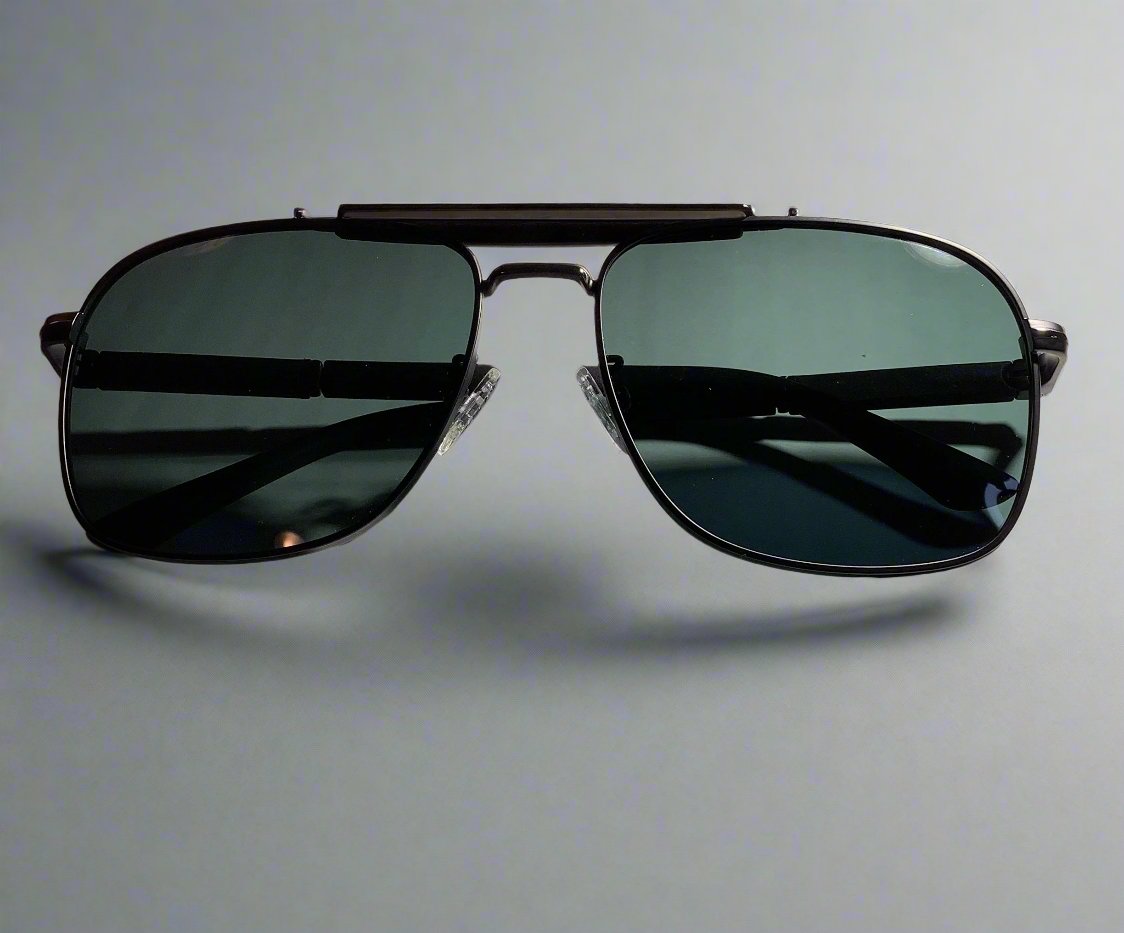 Men sunglasses HARDCORE emerald green lens