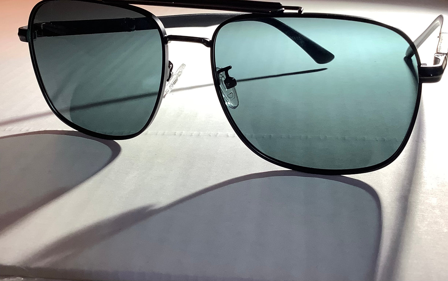 Men sunglasses HARDCORE emerald green lens