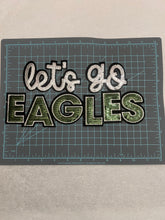 Load image into Gallery viewer, Philadephia Eagles Let's Go Sequin Patch | Glitter Football Team Patch