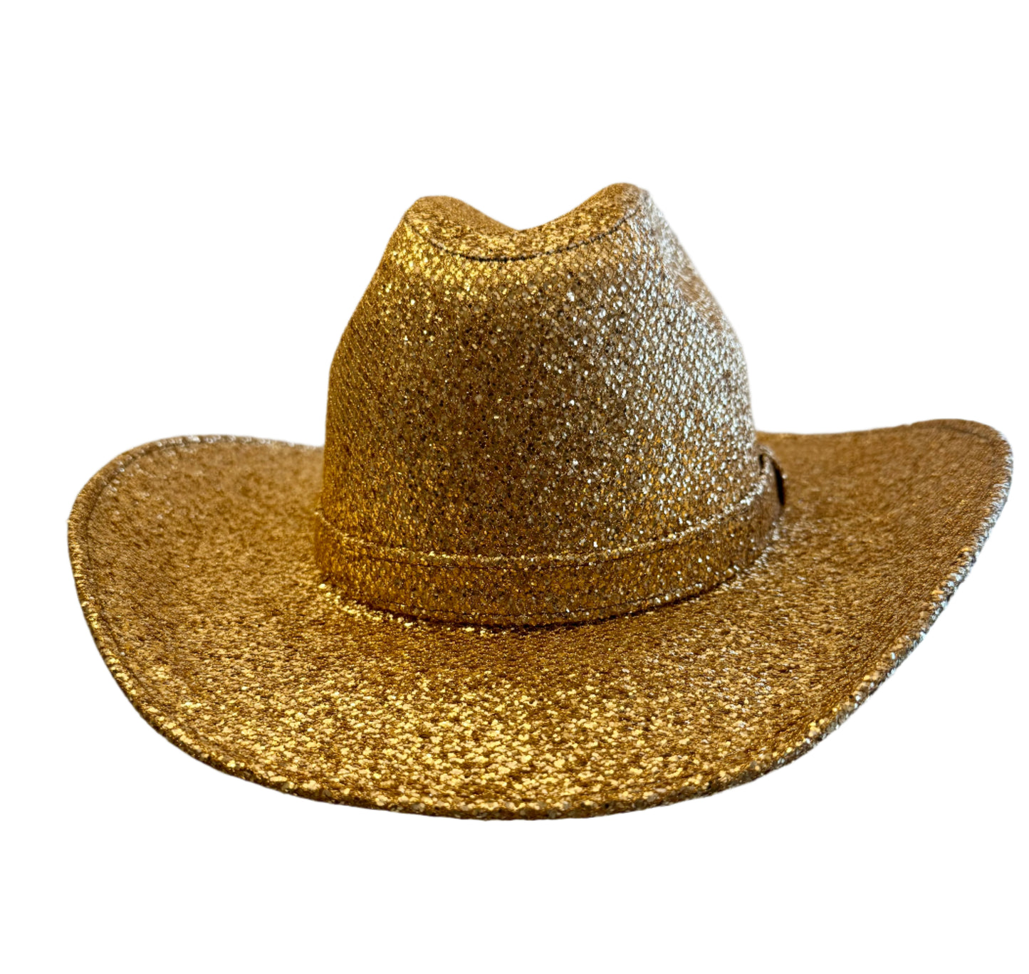 Western Cowboy Gold Glitter Hat