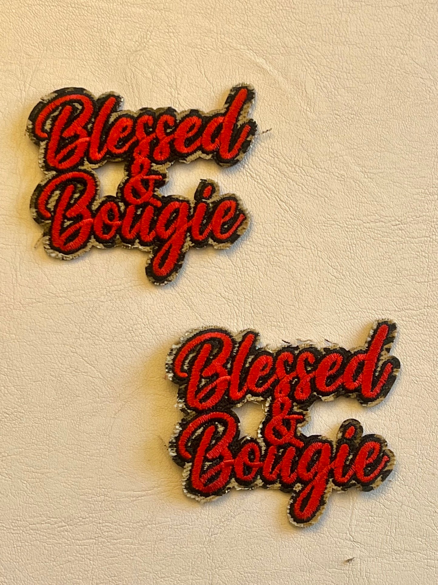 Blessed and Bougie Iron-On Patches