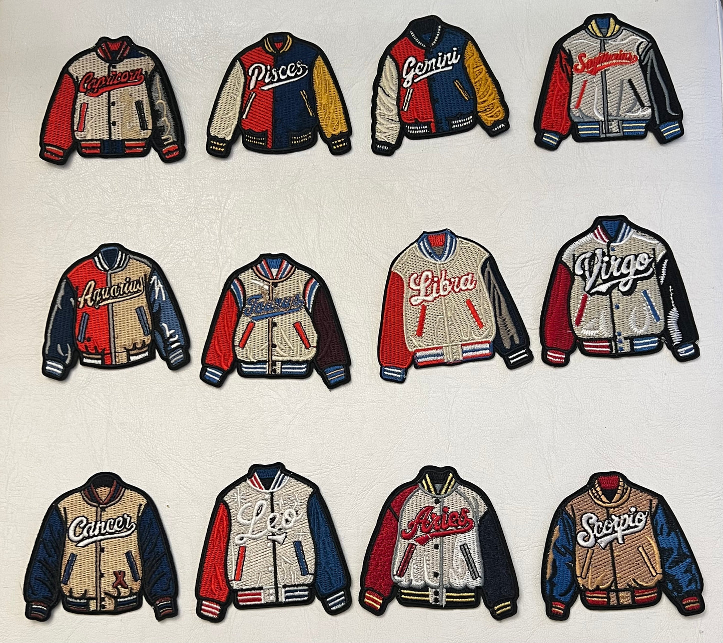 Iron-on Zodiac Jacket Patches / Zodiac patches / Jacket Patches / Sew on patches