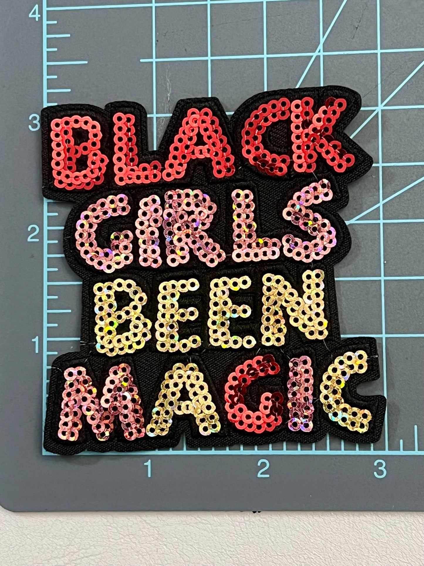 Black Girl Been Magic Iron-On Patch