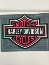 Load image into Gallery viewer, Harley Davidson Motorcycles Iron-On Patches - Pink/Black