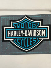 Load image into Gallery viewer, Harley Davidson Motorcycles Iron-On Patches - Turquoise