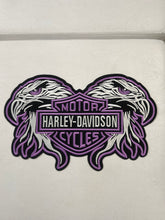 Load image into Gallery viewer, Harley Davidson Eagles Motorcycles Iron-On Patches - Purple