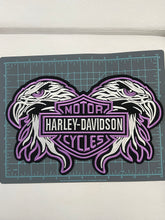 Load image into Gallery viewer, Harley Davidson Eagles Motorcycles Iron-On Patches - Purple