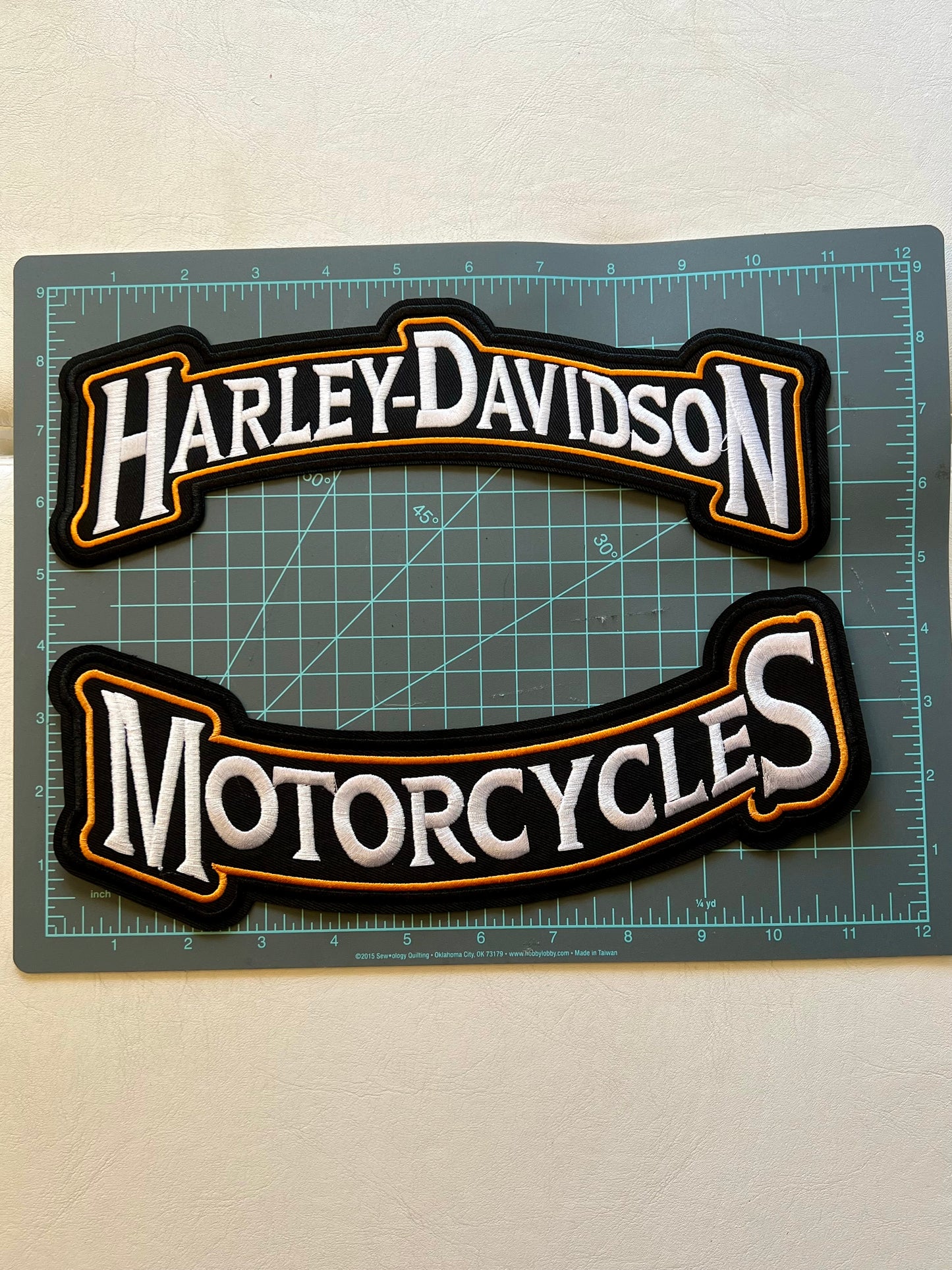 Harley-Davidson Motorcycles Iron-On Patch - Orange