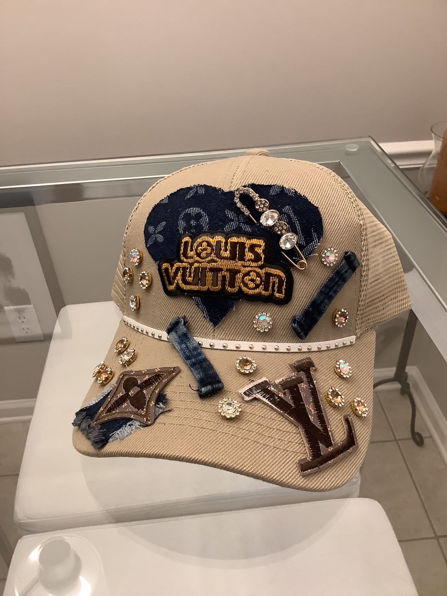Rhinestone caps / one of kind hats