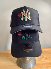 Load image into Gallery viewer, New York World Series Rose Hat / Snapback cap / black Snapback caps