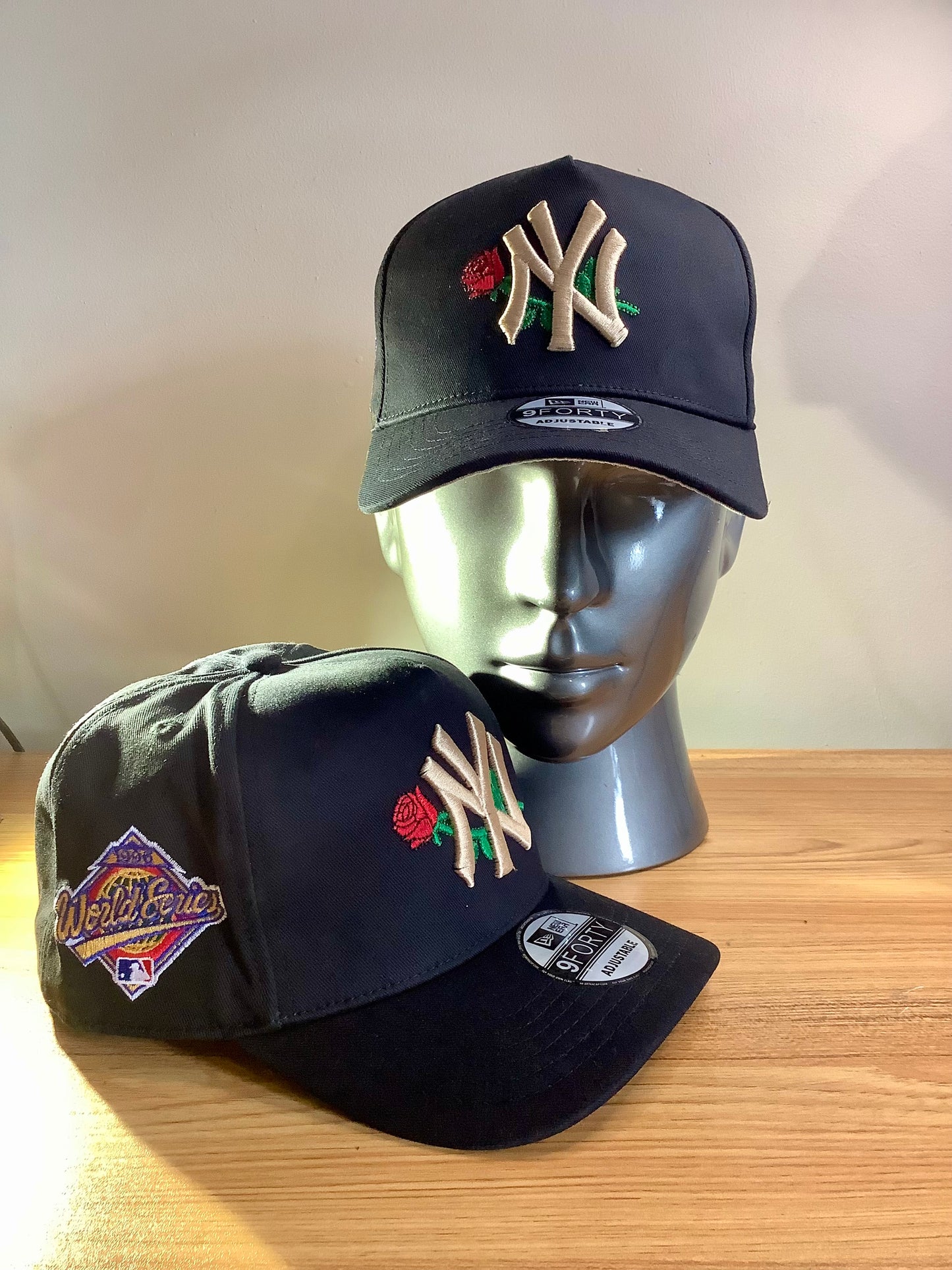 New York World Series Rose Hat / Snapback cap / black Snapback caps