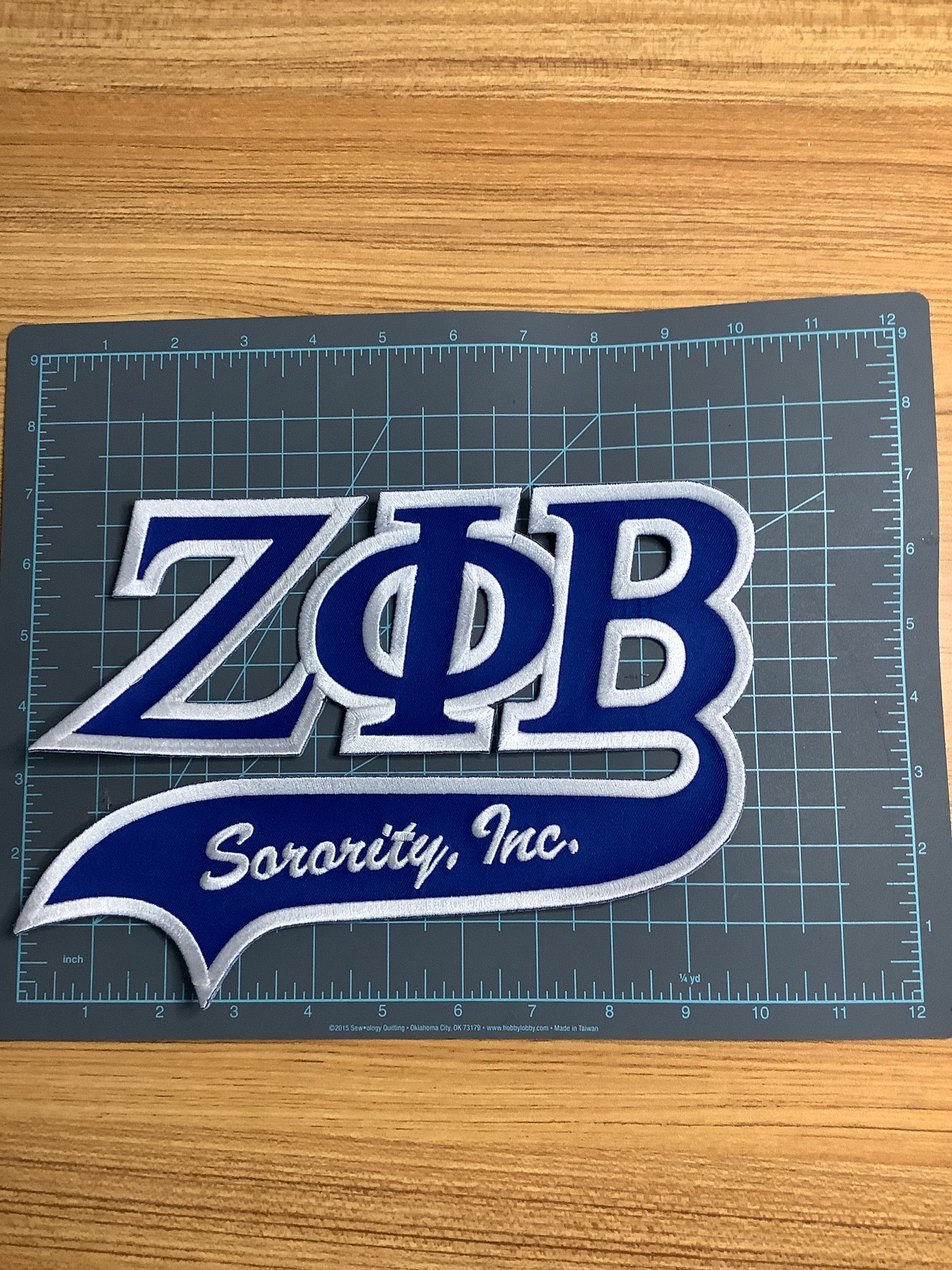 Zeta Phi Beta Sorority Iron-On Patch Logo