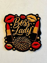Load image into Gallery viewer, Boss Lady Iron-On Patch / Patches with lips