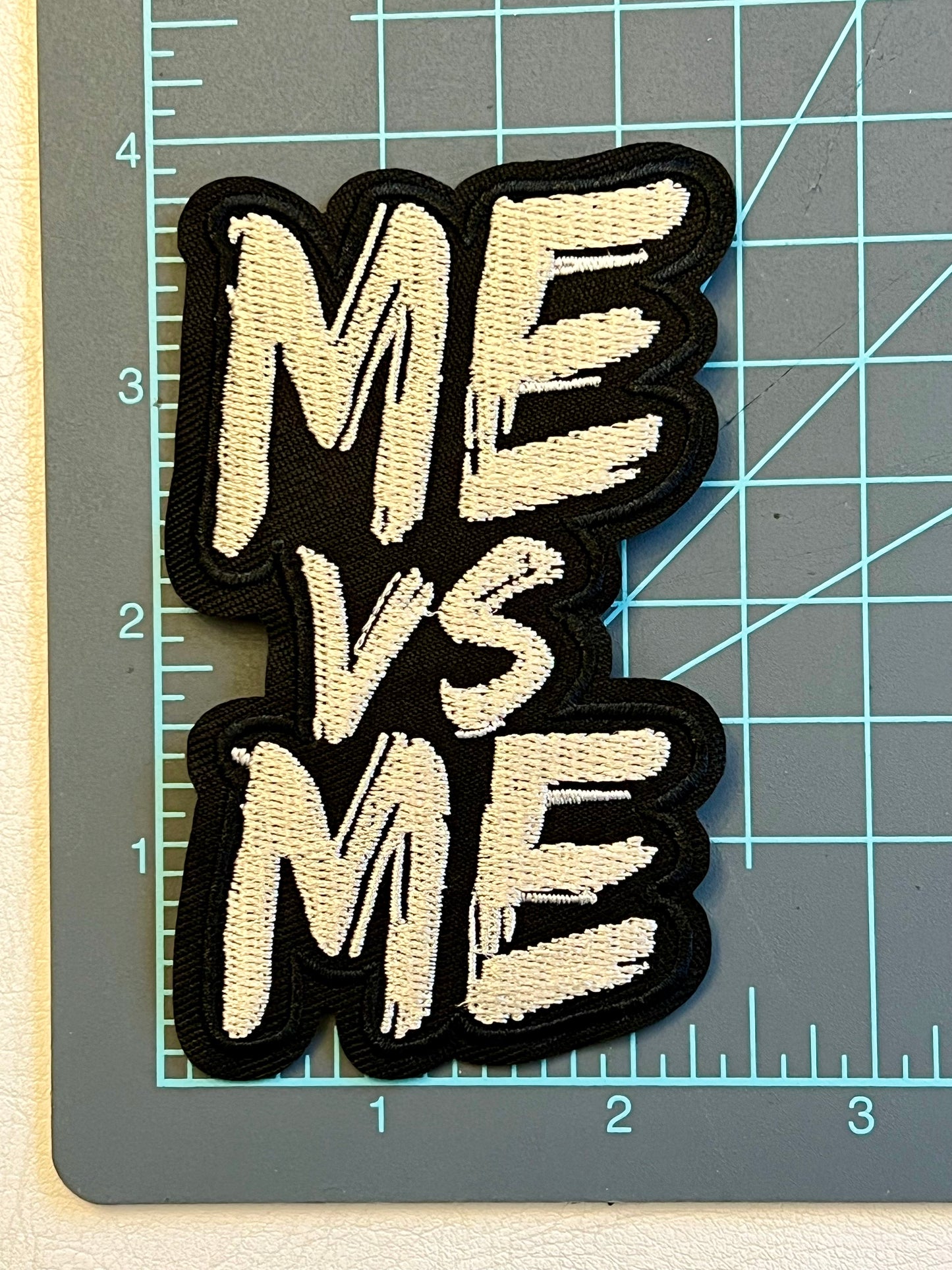 Me Vs Me Iron-On Patch / inspirational patches