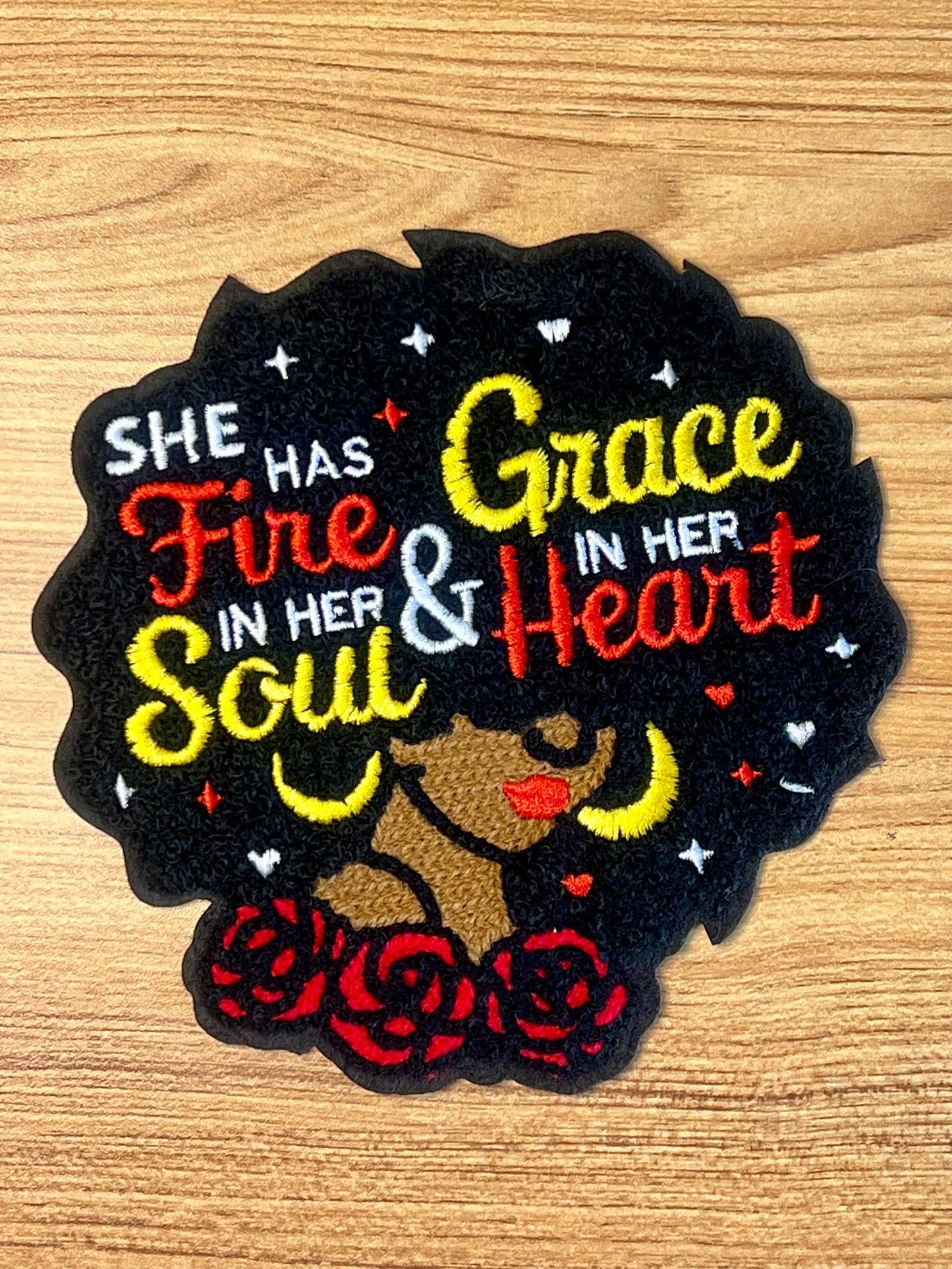 Fire in her Soul & Grace in her Heart Patch | small