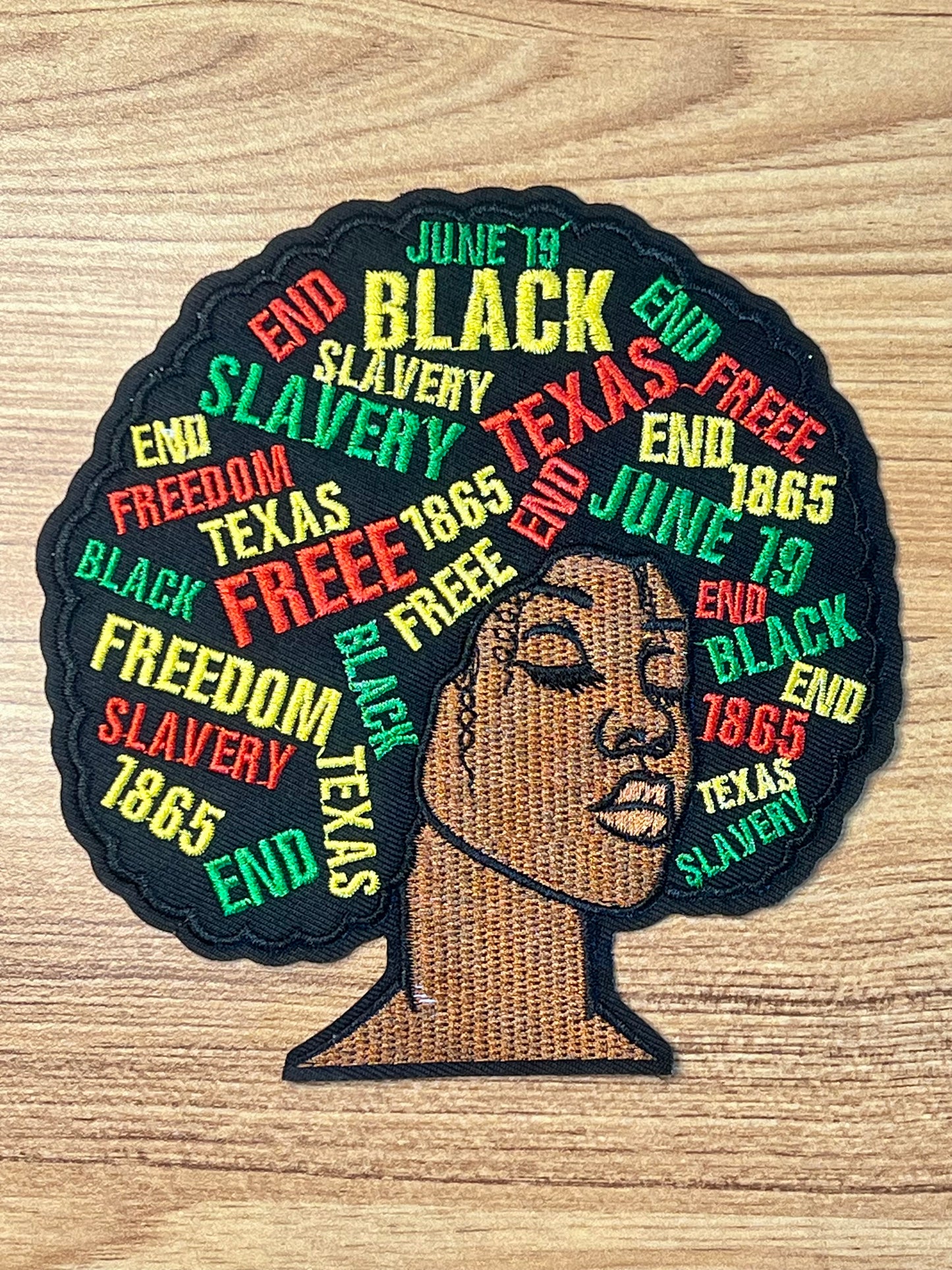 Black Afro Patch / Medium Patch