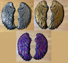 Load image into Gallery viewer, Angel Wings / Pair of Angel Wings / Large Sequin Wings iron on patch