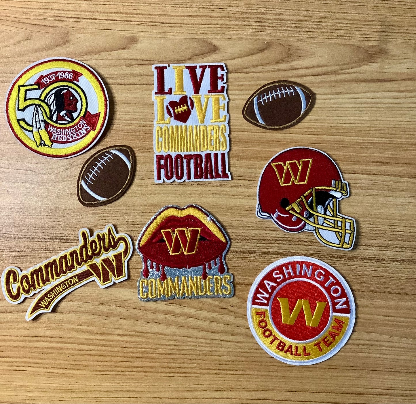 Washington Commanders Patch Set