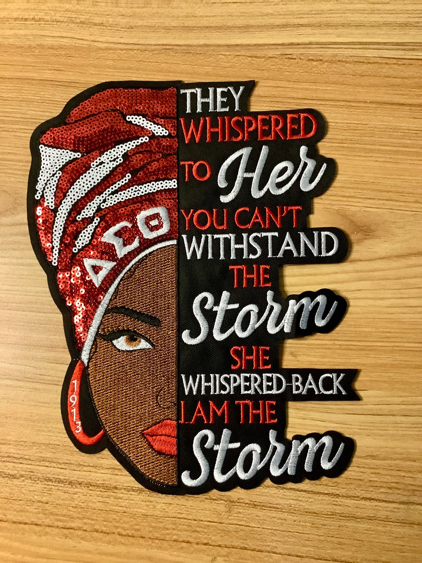 Delta big patch / Sorority patch / inspirational patch