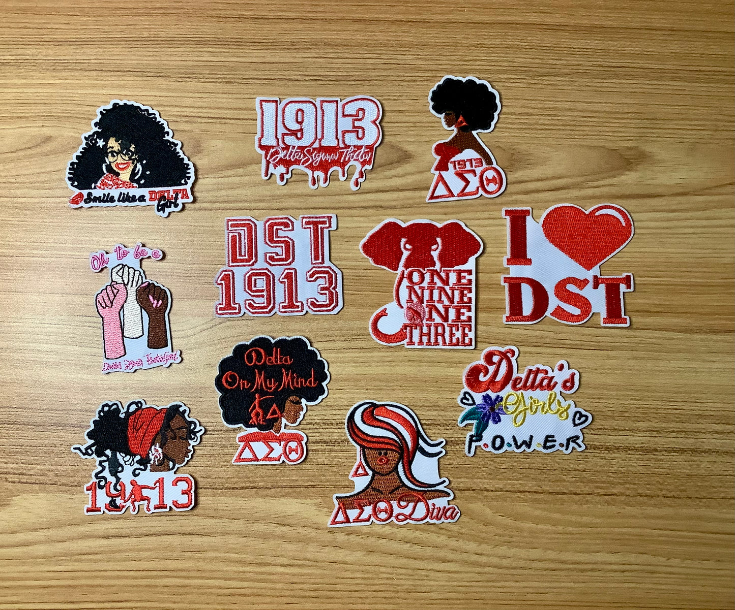 Delta Patch / sorority patches / iron on
