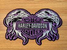 Load image into Gallery viewer, Harley Davidson Eagles Motorcycles Iron-On Patches - Purple