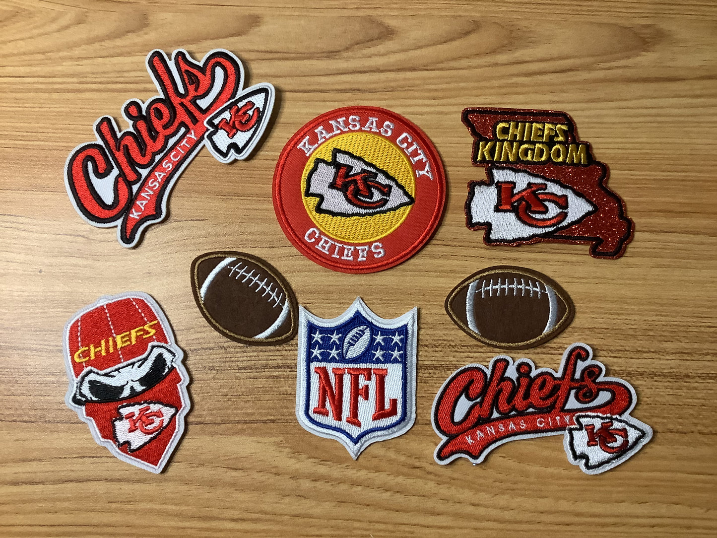 Kansas City Chiefs Patch Set / Football patches