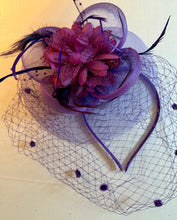 Load image into Gallery viewer, Fascinators with mesh veil / 11 different colors