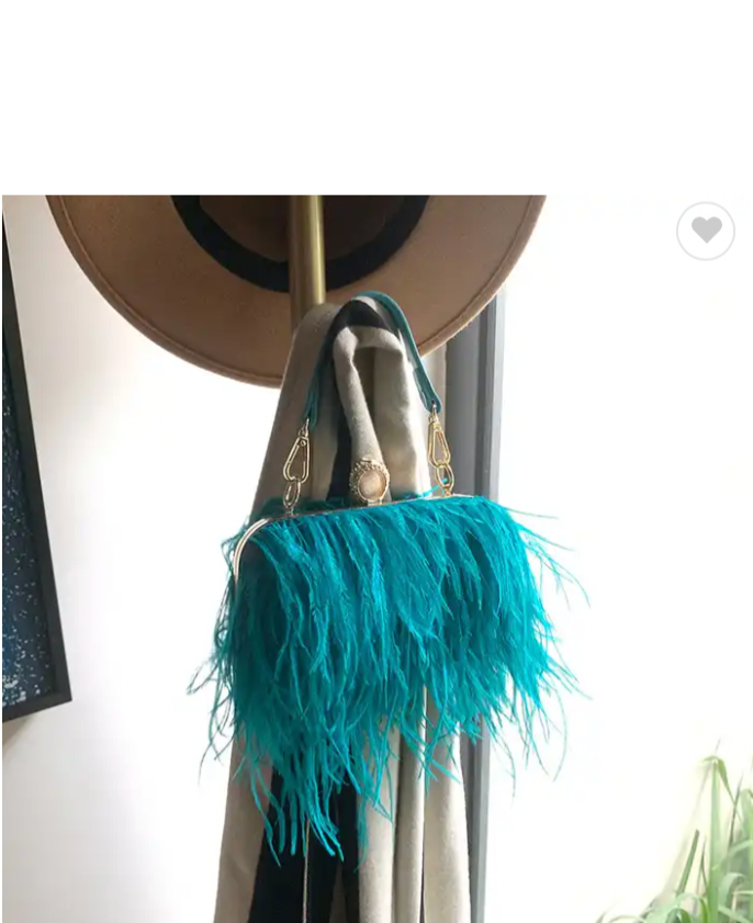 Ostrich Clutch Purse
