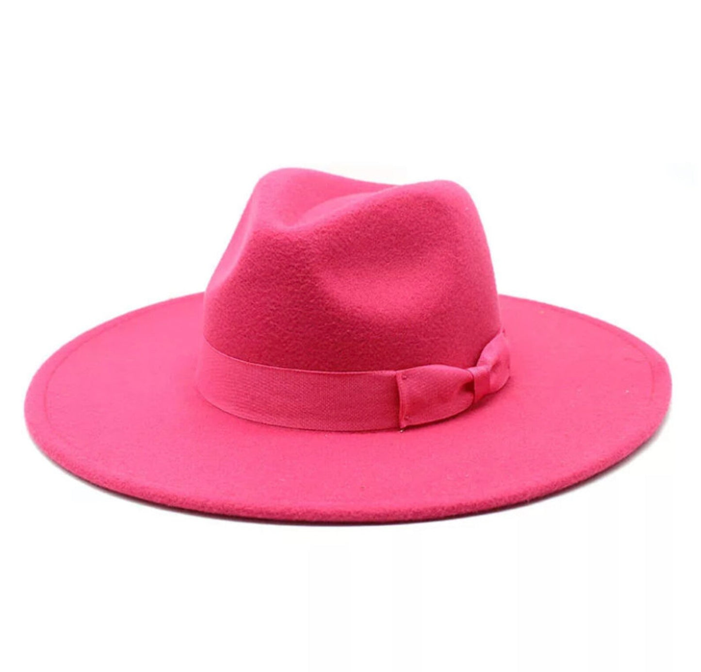 Hot Pink Wide Brim Fedora