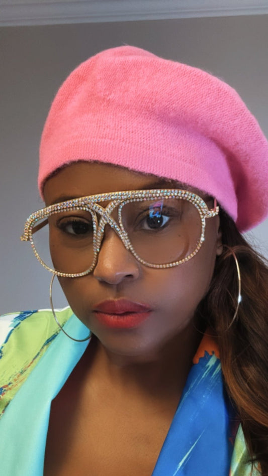 Monique Rhinestone Clear frames / big frames / women eyewear / bling sunglasses