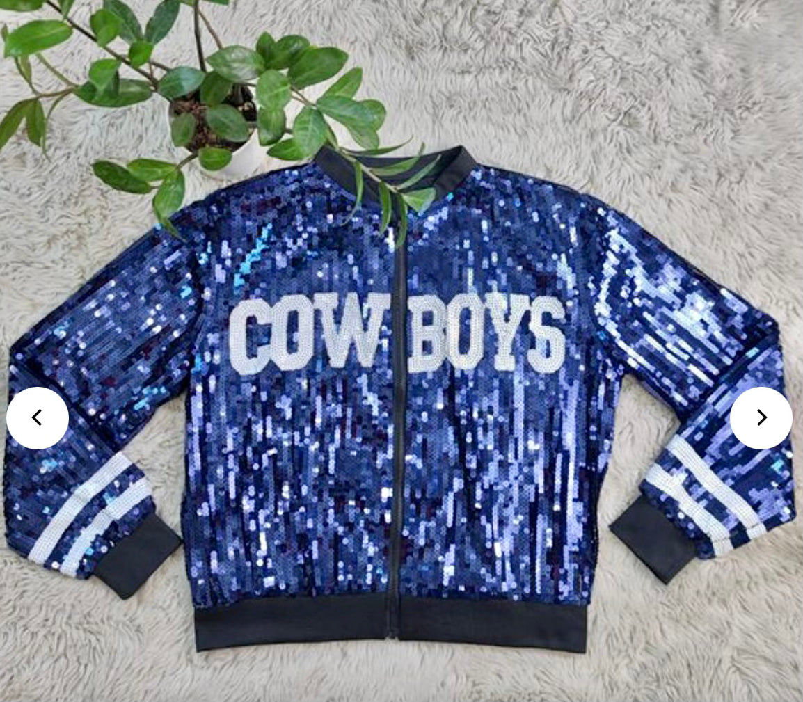 Cowboy Bomber Jacket in blue or white