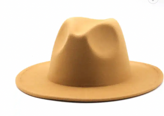 Large Khaki Fedora