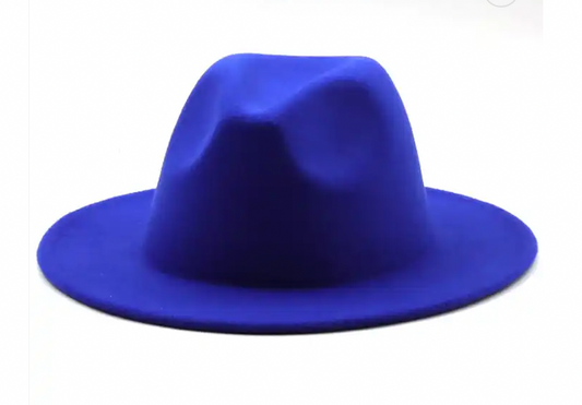 Large Blue Fedora