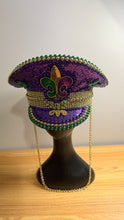 Load image into Gallery viewer, Mardi Gras Captain Hat
