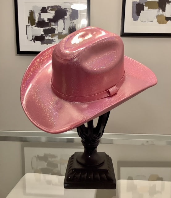 Western Hat Sparkly Pink