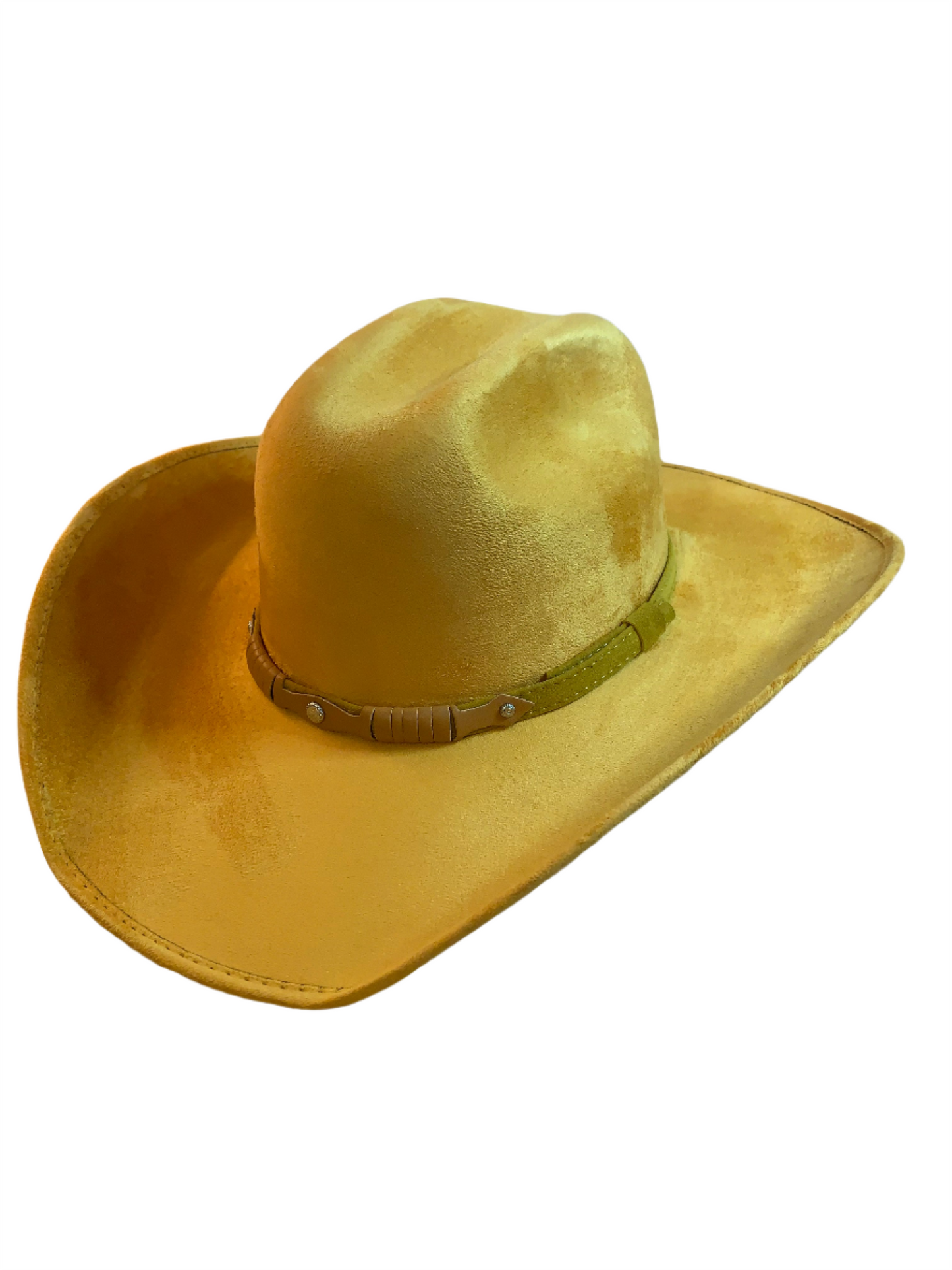 Western Hat Gold/Yellow Suede