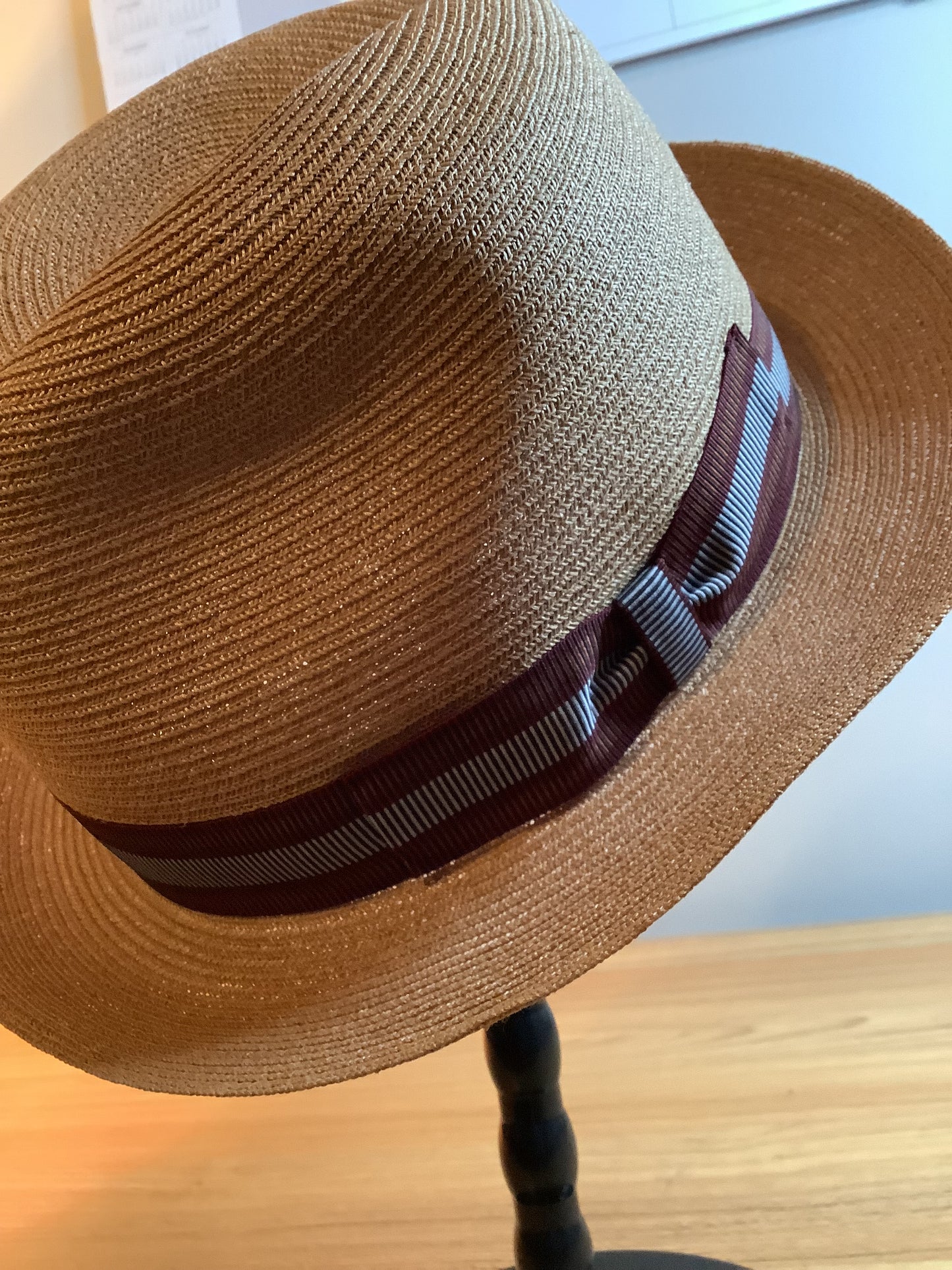 Straw Hat Brown / summer hat / tan straw hat / 59cm