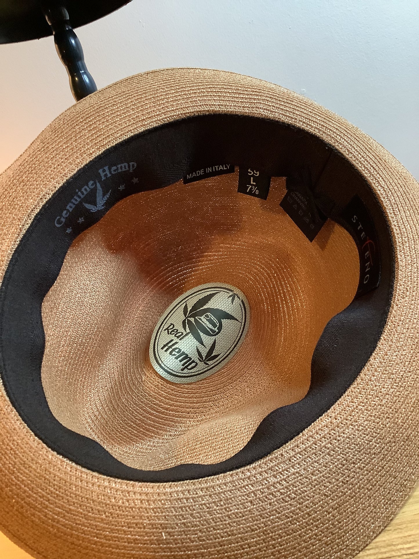 Straw Hat Brown / summer hat / tan straw hat / 59cm