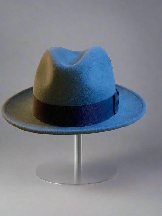 Short Brim Hat Brim / blue hat / stingy brim hat / man hat / 58cm hat