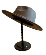 Load image into Gallery viewer, Fedora Gray /man hat / women hat / fall hat / winter hat/ wide brim hat
