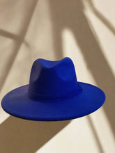 Load image into Gallery viewer, Blue Fedora / Blue hat / wide brim hat / man hat / women hat
