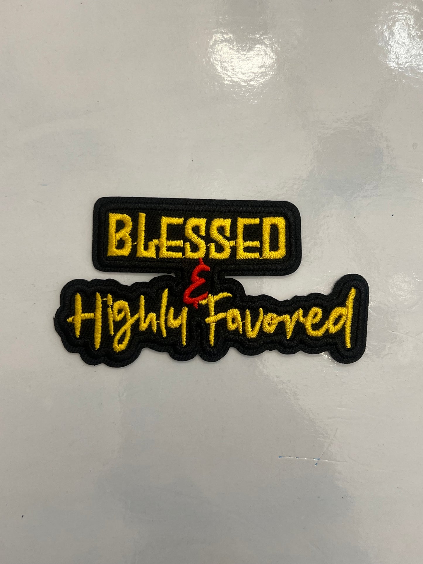 Blessed & Highly Favored Iron-On Patch