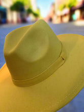 Load image into Gallery viewer, Yellow fedora / Yellow hat / man hat / women hat
