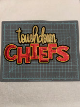Load image into Gallery viewer, Kansas City Chiefs Touchdown Sequin Patch | Sparkly Football Team Patch
