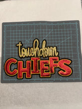 Load image into Gallery viewer, Kansas City Chiefs Touchdown Sequin Patch | Sparkly Football Team Patch
