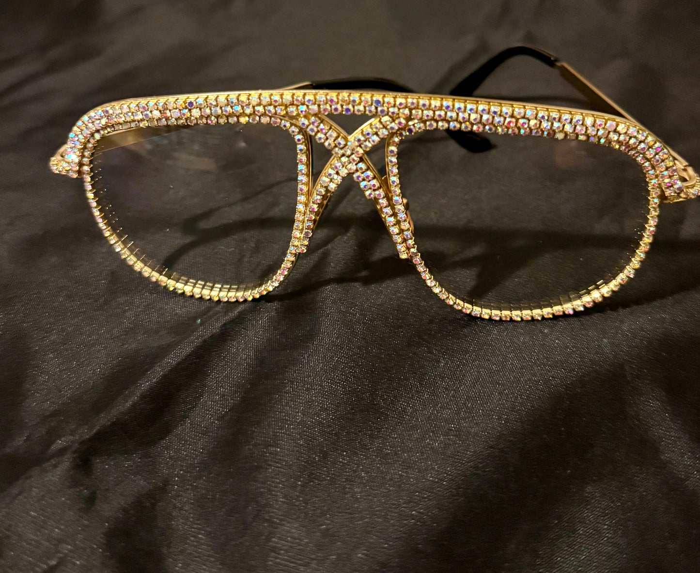 Monique Rhinestone Clear frames / big frames / women eyewear / bling sunglasses