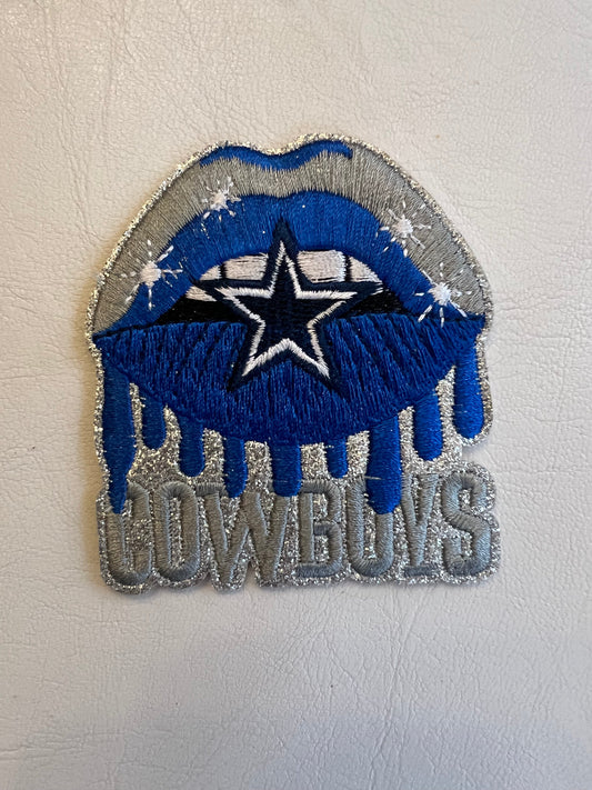 Dallas Cowboys Dripping Lips Patch