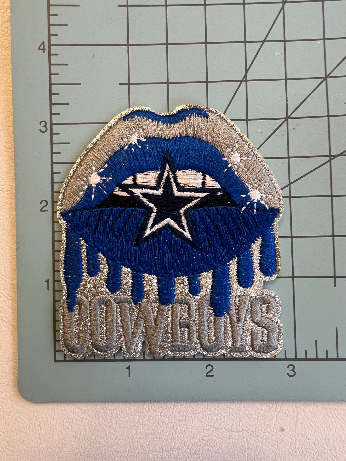 Dallas Cowboys Dripping Lips Patch